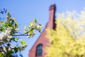 Pembroke Hall in spring