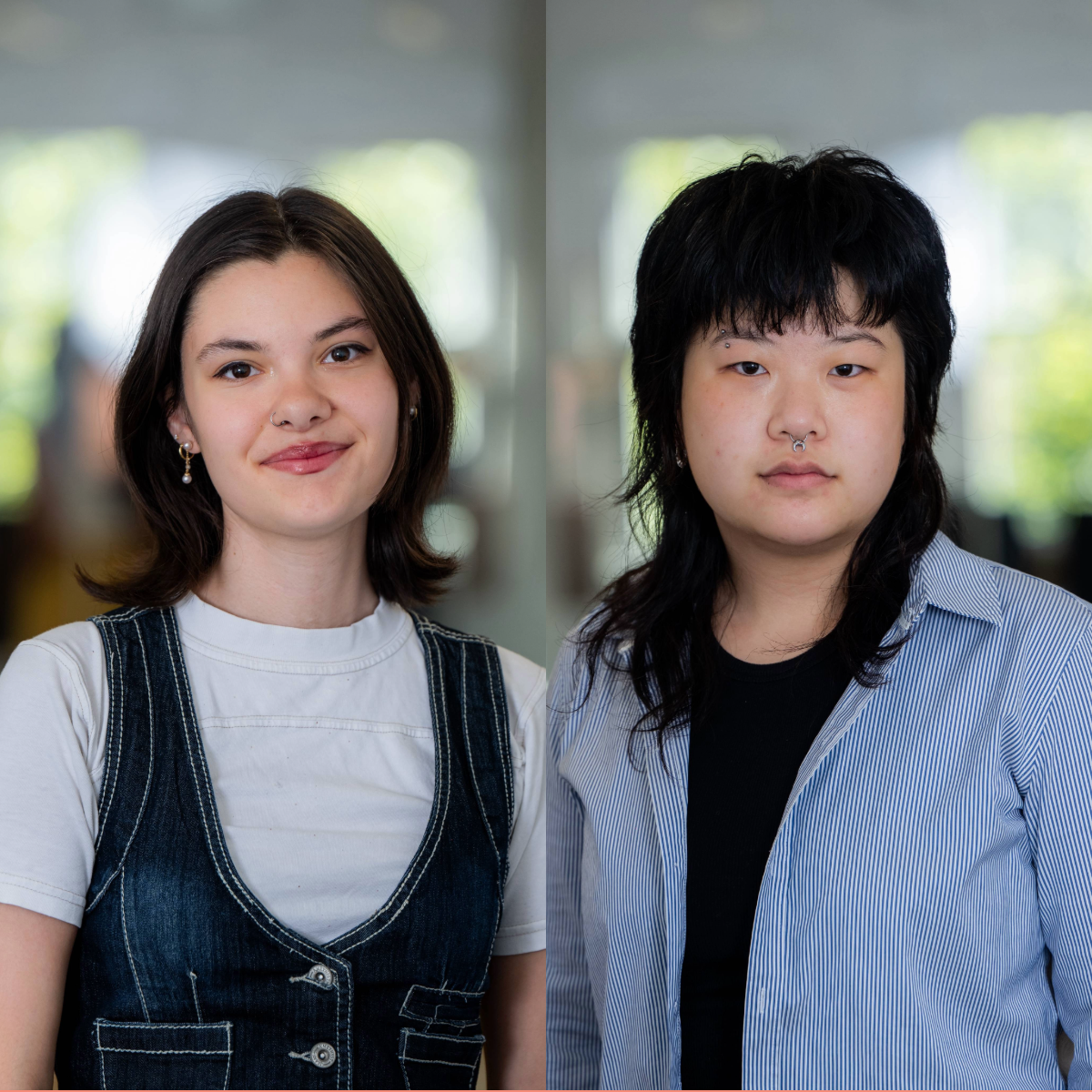 Two photographs; headshots of each undergraduate fellow.