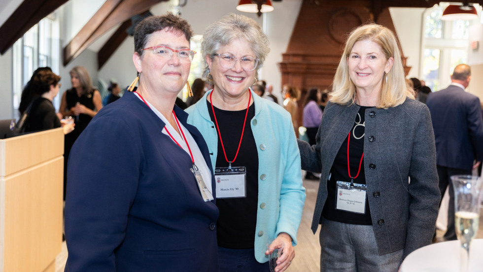 People socializing at the celebration.