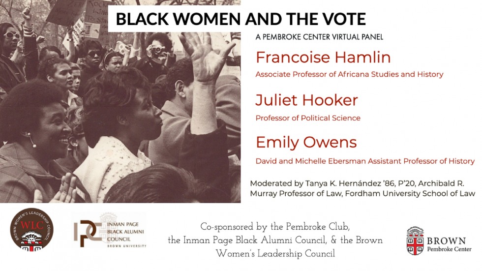 Promo for the panel discussion "Black Women and the Vote"